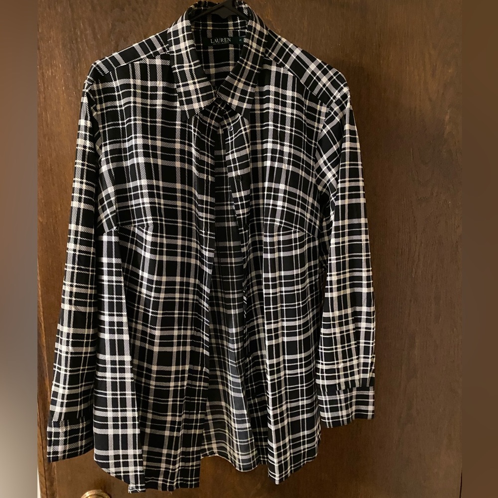 Ralph Lauren plaid silk shirt
